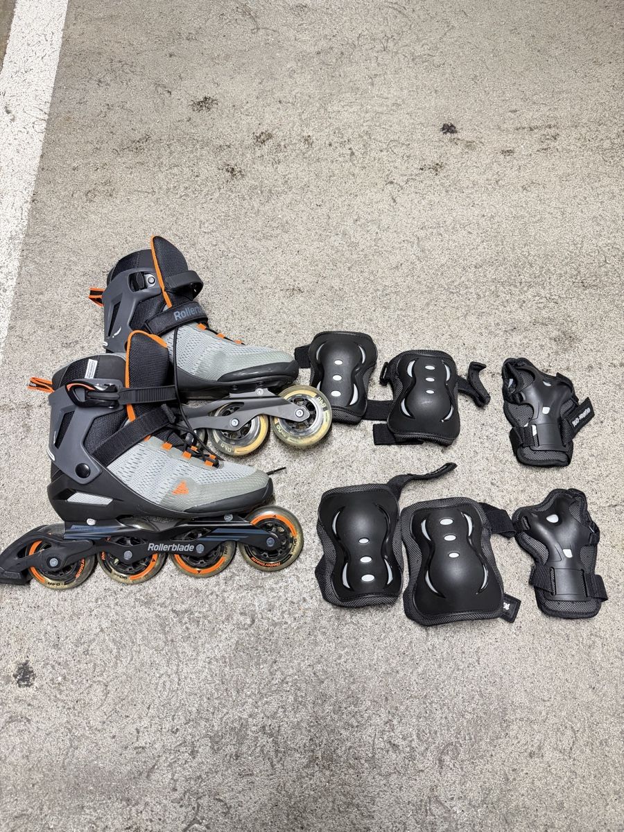 Inline-Skating & Rollschuhe: Rollerblade Inline Skates in Grau Orange Grösse 42 – Gebraucht aus Dübendorf von logi5ZH 3