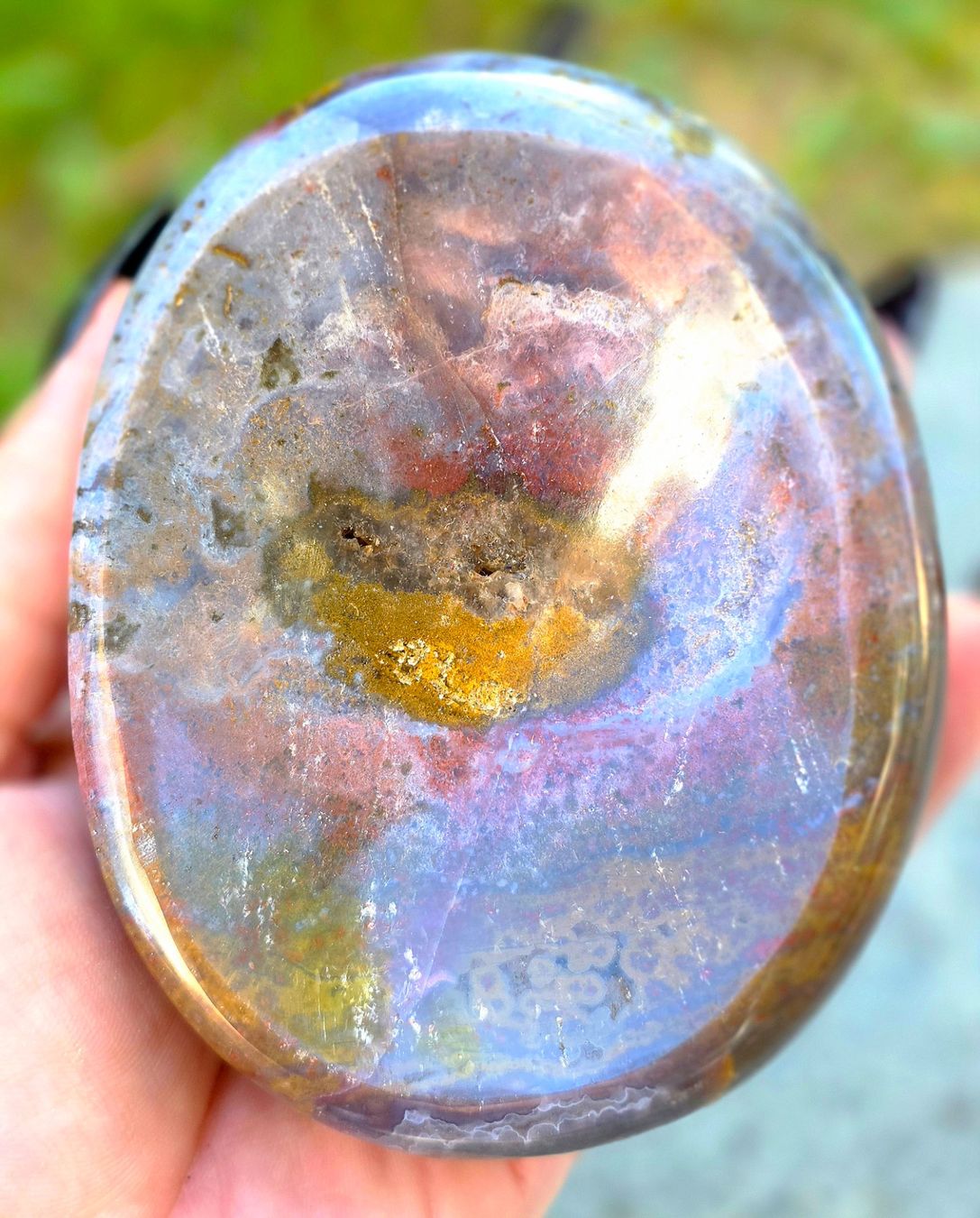 Mineralien & Heilsteine: Ozeanjaspis Schale 396g – Neu und originalverpackt aus Matzingen von Shay_Crystalz