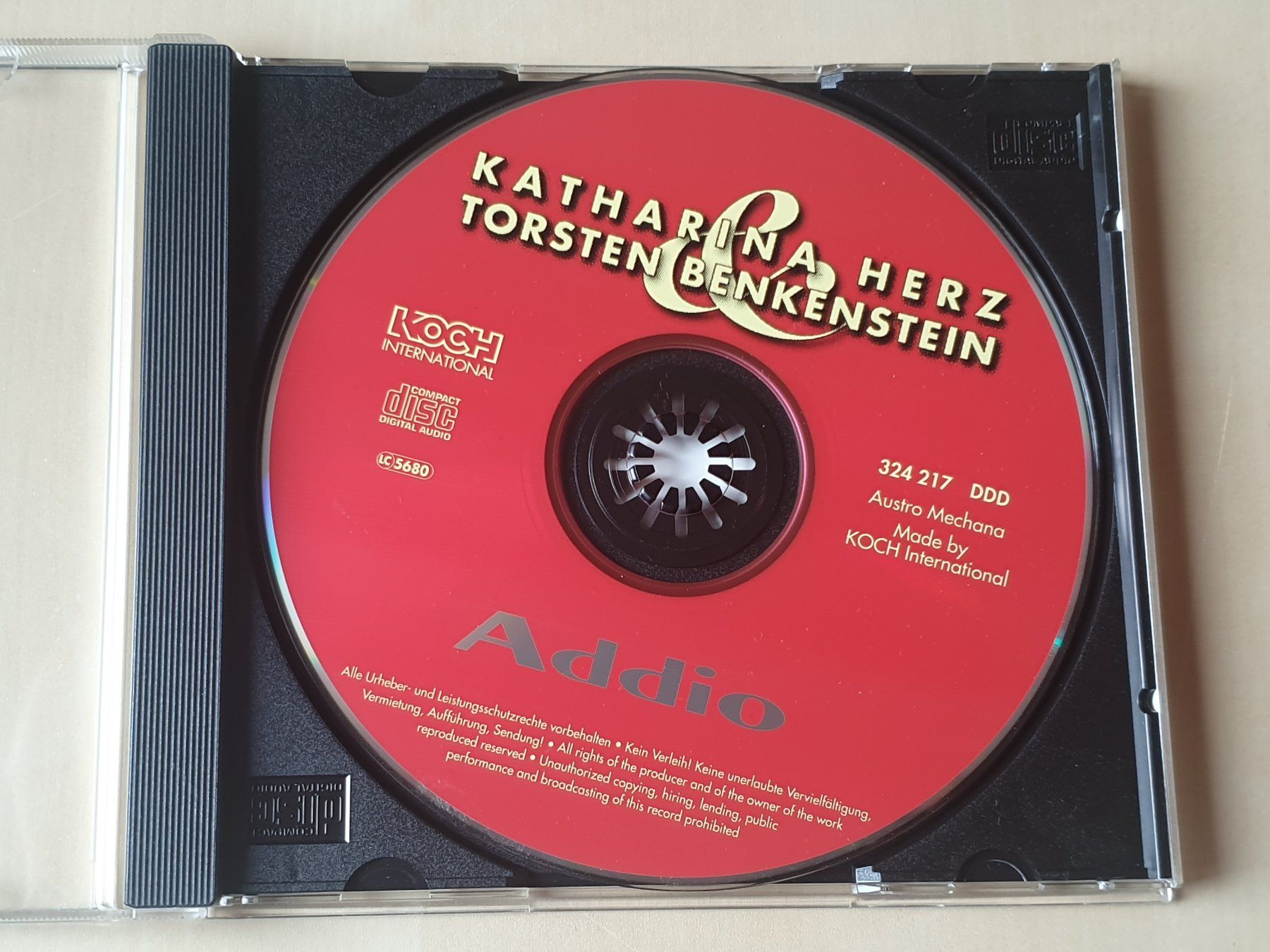 CD: Katharina Herz & Torsten Benkenstein Addio – Usato da Stansstad venduto da collectorsshop