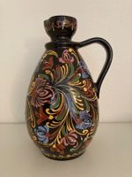 Dekorative Vintage Vase/Krug mit Blumenmuster