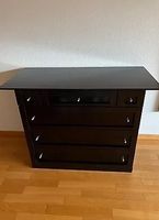 Holzkommode schwarz