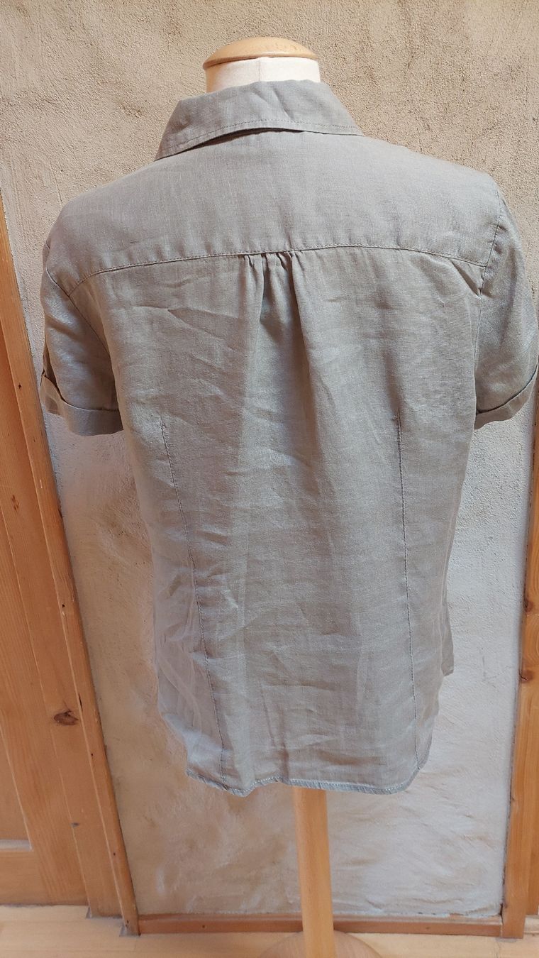 Maddison Camicette: Chemisier en lin, taille 44 – Usato da Marsens venduto da fripe-milodon 2