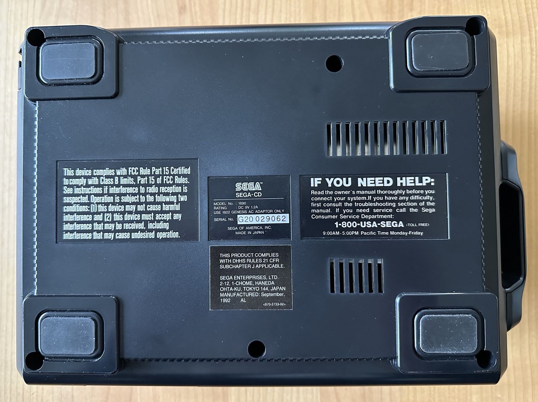 Sega Konsolen: Sega CD / Mega Drive Genesis / US Version / CDX Adapter – Gebraucht aus Stadel b. Niederglatt von  3