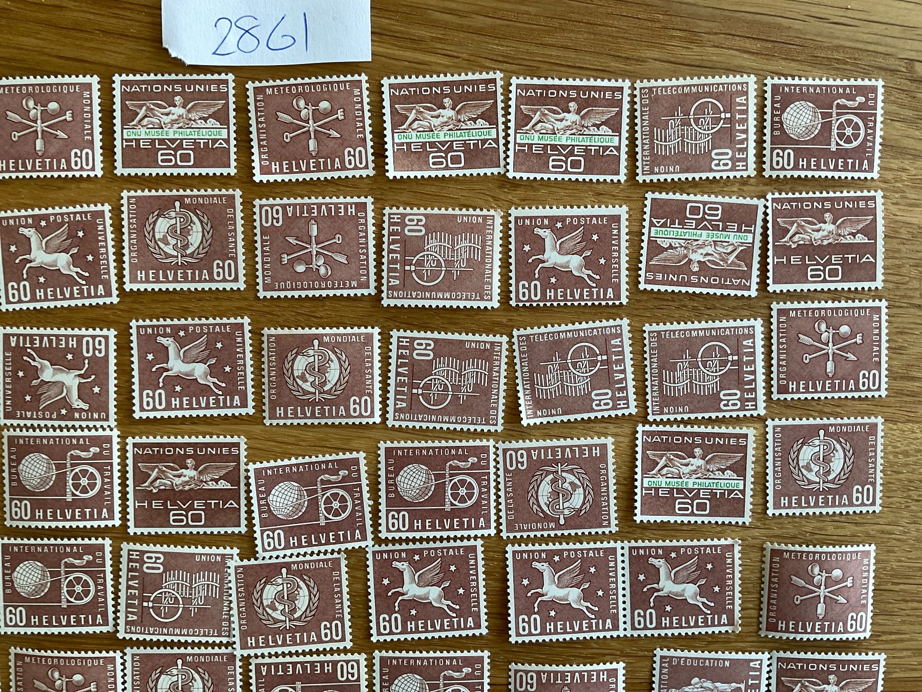Tutti i francobolli: 60Fr Ämter Frankaturware ungestempelt postfrisch Sammlung – Nuovo (secondo la descrizione) da Wil SG venduto da Chefsugus 2