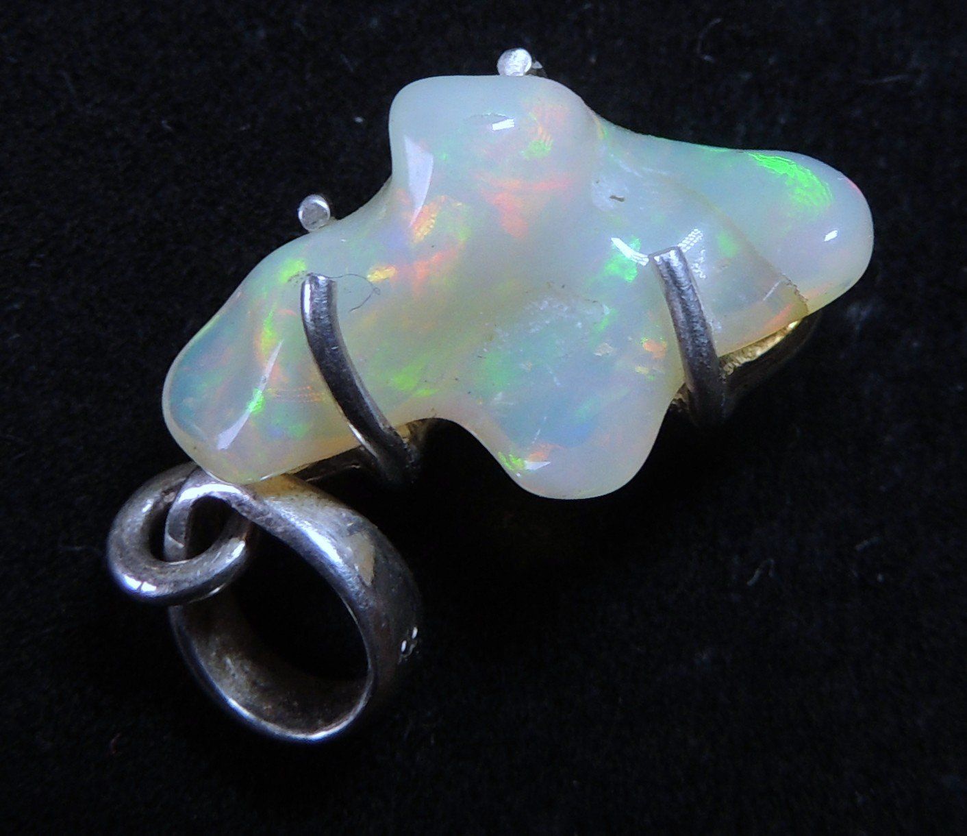 Ciondoli: Opal Nugget Silber 925 Anhänger – Usato da Waldenburg venduto da schaller707 3