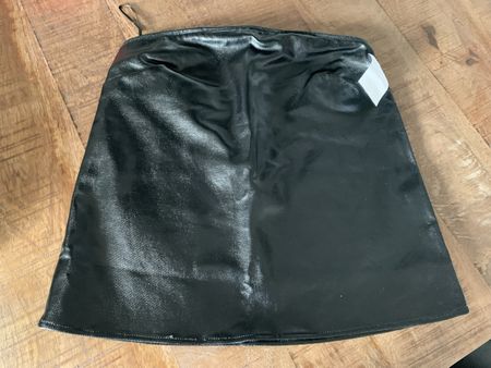 Bandeau Top Pull&Bear Kunstledermetallic Look Groesse S NEU