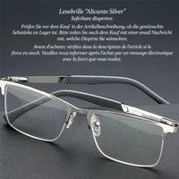 Lesebrille Alicante Silver +1.5 +2.0 +2.5 +3.0
