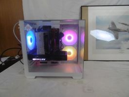 White RGB Gaming PC NVidia RTX 3060 12 GB 1 TB SSD i7 W11p