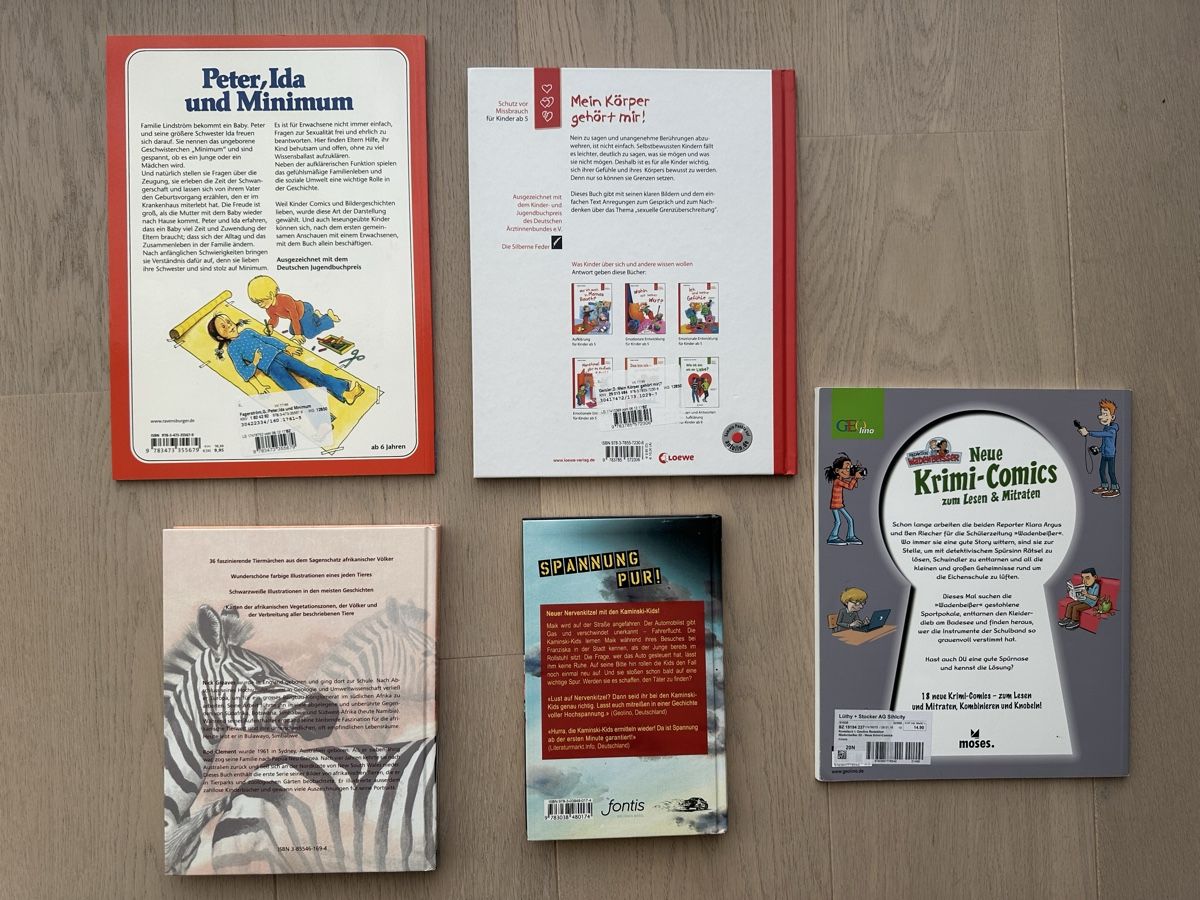 Libri: Set mit Peter, Ida und Minimum und Mein Körper gehört mir – Usato da Zürich venduto da Marty76 2