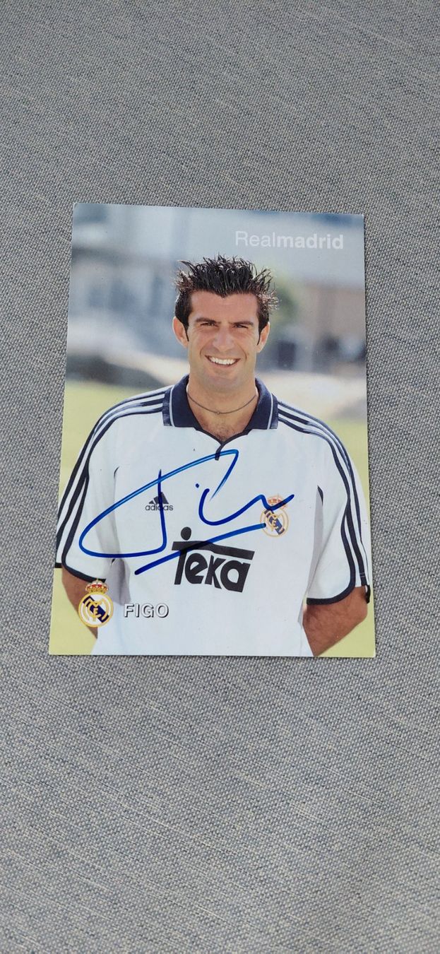 Autographes: Autogrammkarte Luis  Figo – D'occasion à Schmerikon par Olympia04