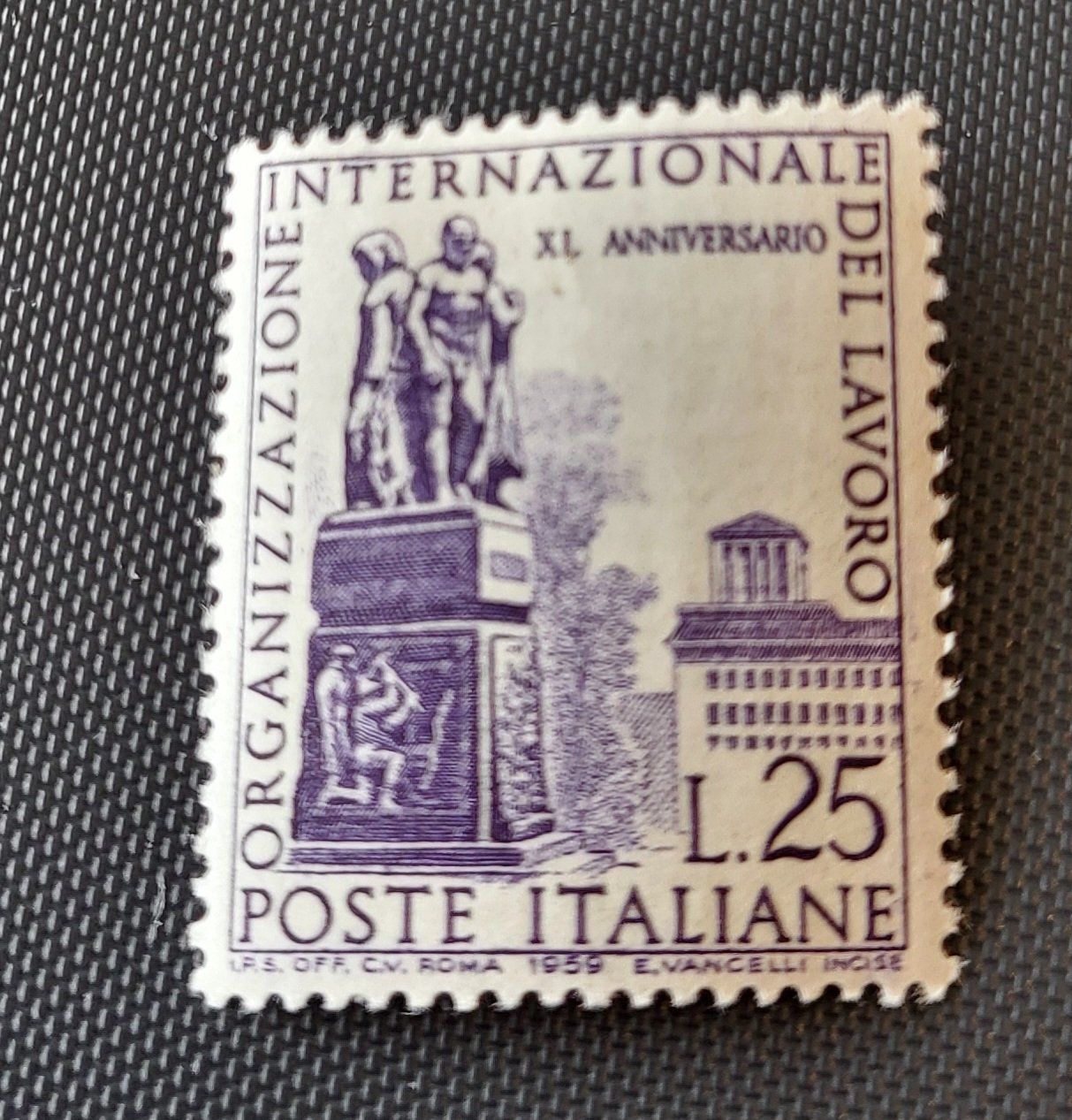 Tutti i francobolli: Italien 1959 briefmarke – Usato da St Gallen venduto da Stampsalshobby