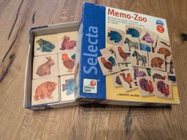 Selecta Memo-Zoo Holzspiel Tier-Memory