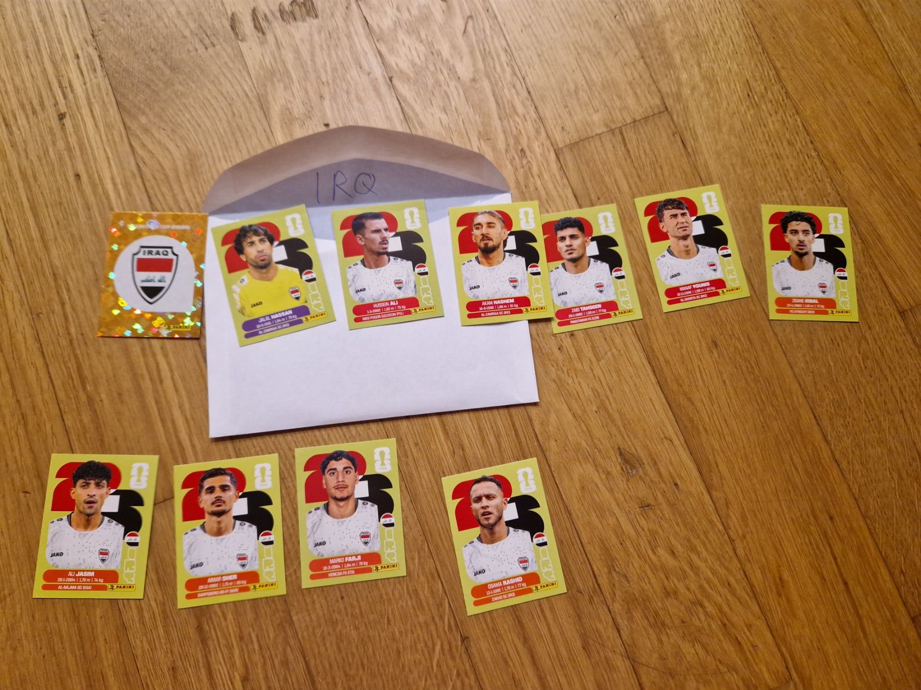 Panini Sammelbilder & Trading cards: Panini WM 2026 IRQ – Gebraucht aus Metzerlen von SS01 1