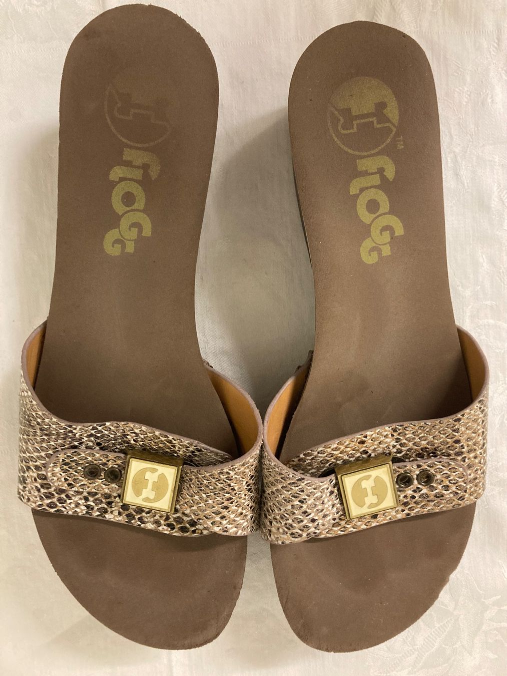 Scarpe da donna: Designer Flogg Holz-Clog, USA,  Leder Gr:38💎 – Usato da dübendorf venduto da Vintage_55 9