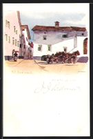 Pontresina, Strassenpartie im Ort