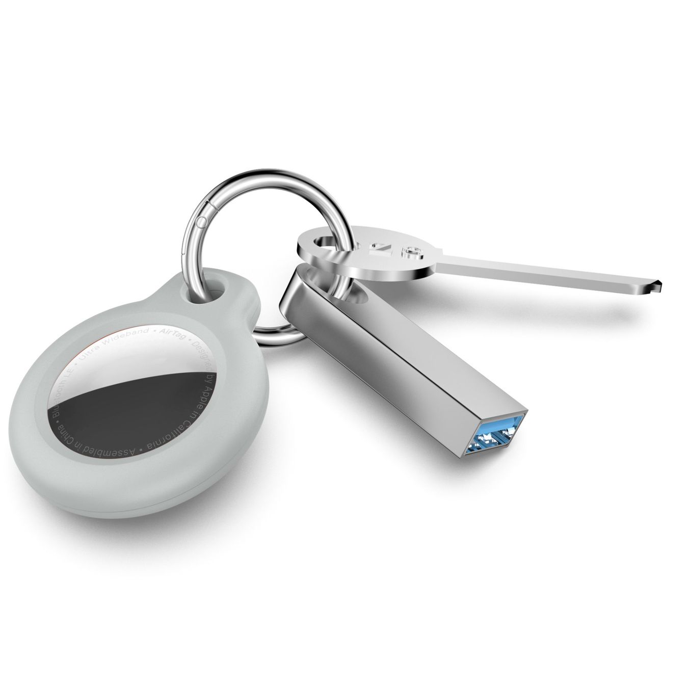 Schlüsselanhänger & - bänder: housse de protection coque Apple airtag tracker - blanc – Neu und originalverpackt aus Morges von DigiAC 8