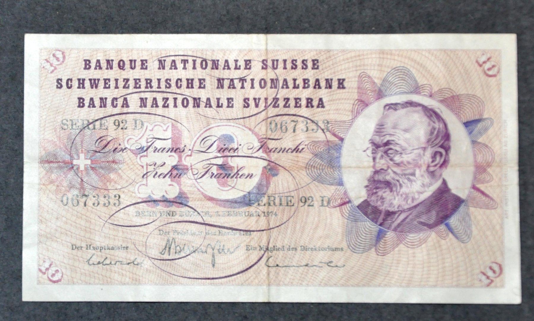 Banconote: 10 Franken Banknoten – Usato da Andwil TG venduto da Wanton25