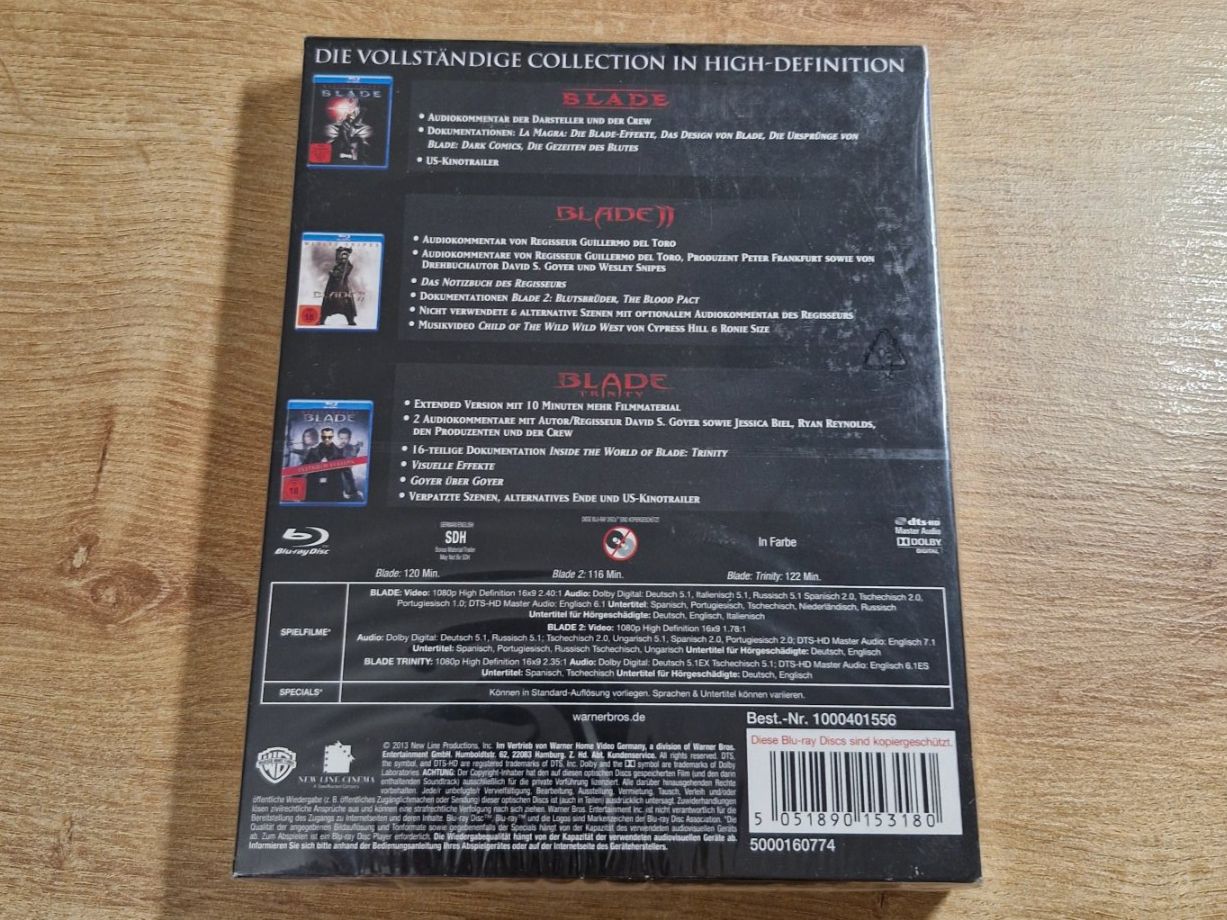Alle DVDs: Blade Trilogy NEU OVP Bluray – Neu und originalverpackt aus Pfungen von Whitie 1