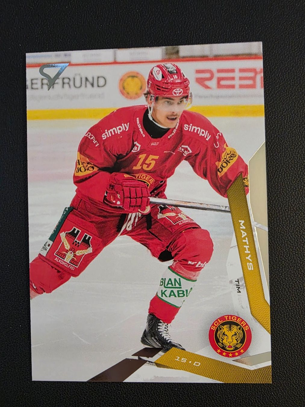 Sportzoo Carte collezionabili: 2025/26 SCL Tigers Tim Mathys Base - Series 2 – Usato da Bauma venduto da Yotanke