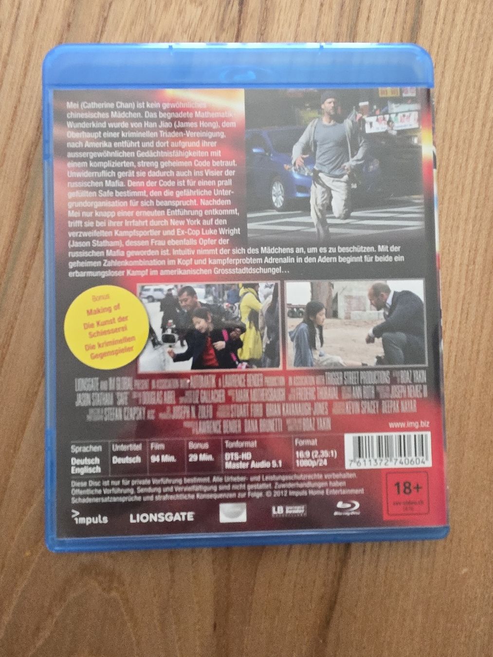 Tous les DVDs: Blu-ray Safe Jason Statham  – Neuf (Voir description) à Greifensee par seat88 1