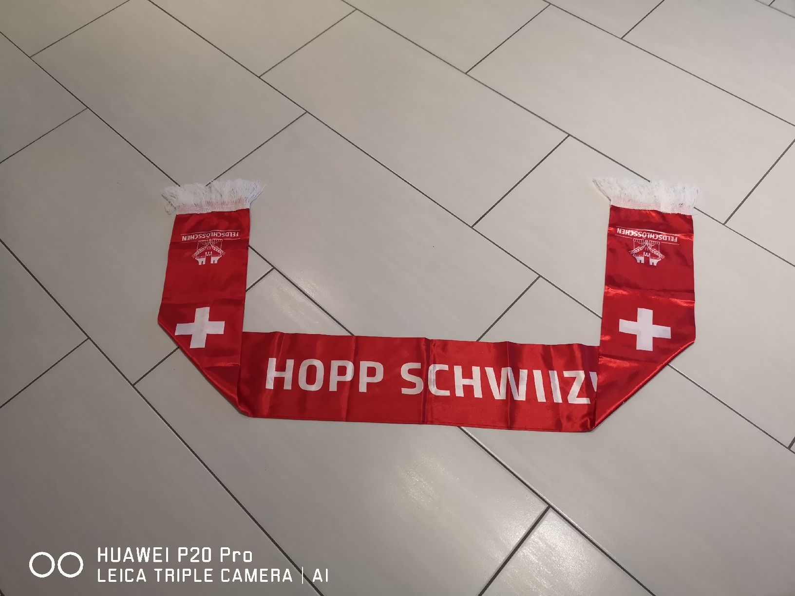 Foulard & Sciarpe: Fan Schal 150 cm lang – Usato da Balterswil venduto da Ade0606