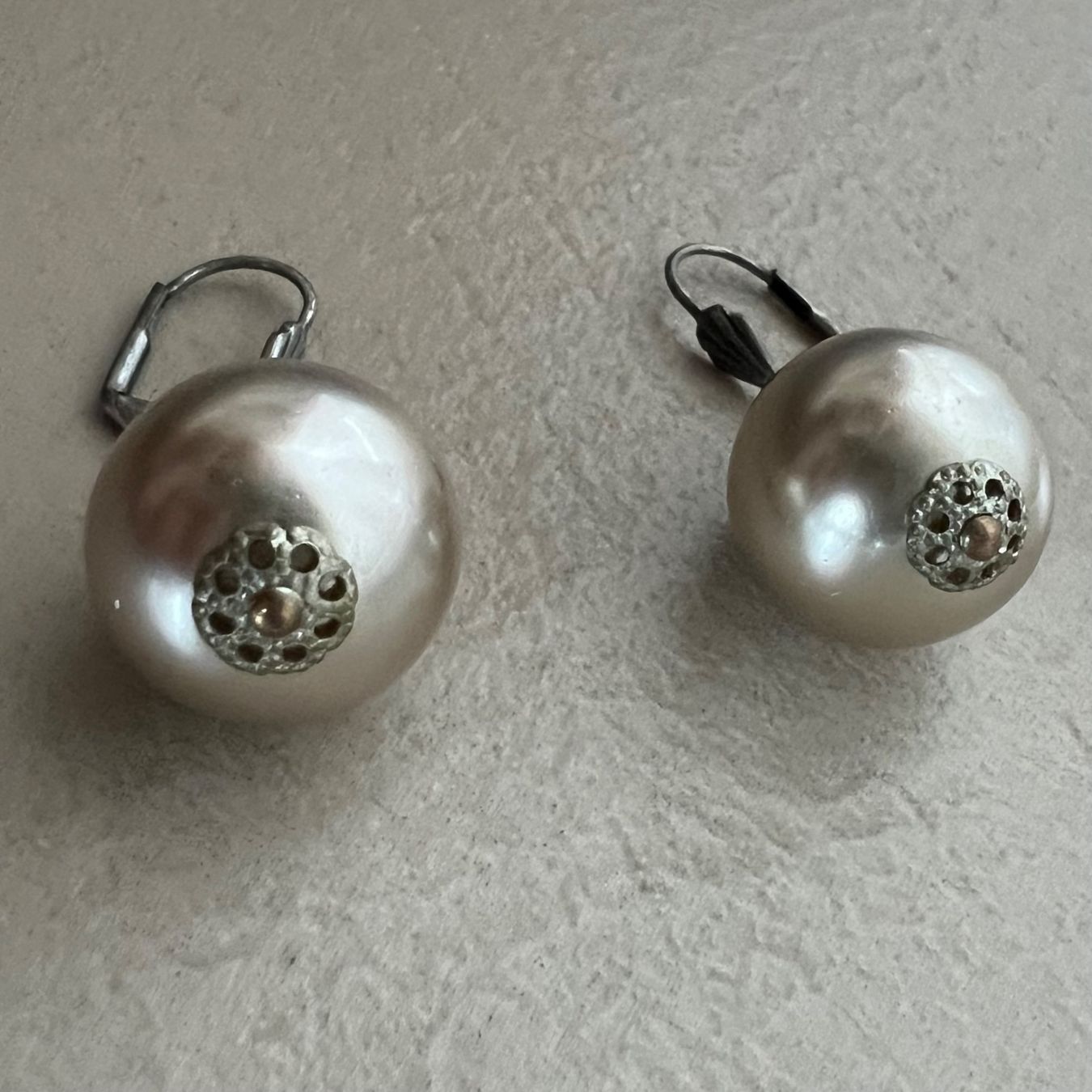 Orecchini pendenti & Orecchini a lobo: Modeschmuck Ohrringe / Ohrhänger mit Kunstperle 💕 – Usato da zürich venduto da vintage12 2