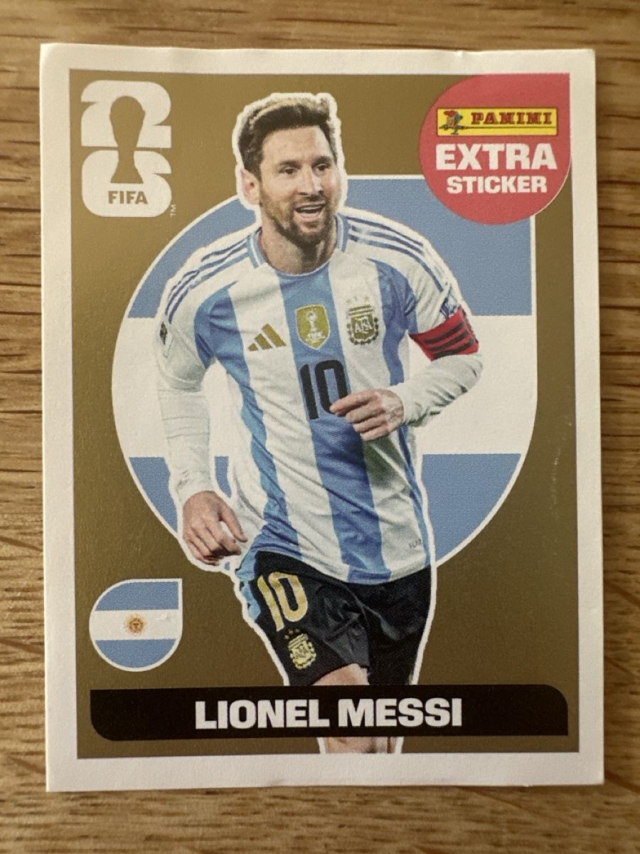 Panini Carte collezionabili: Panini Extra Sticker Lionel Messi Gold – Nuovo (secondo la descrizione) da Liestal venduto da griigi99