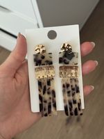 Ohrringe Gold/Braun Modeschmuck Neu