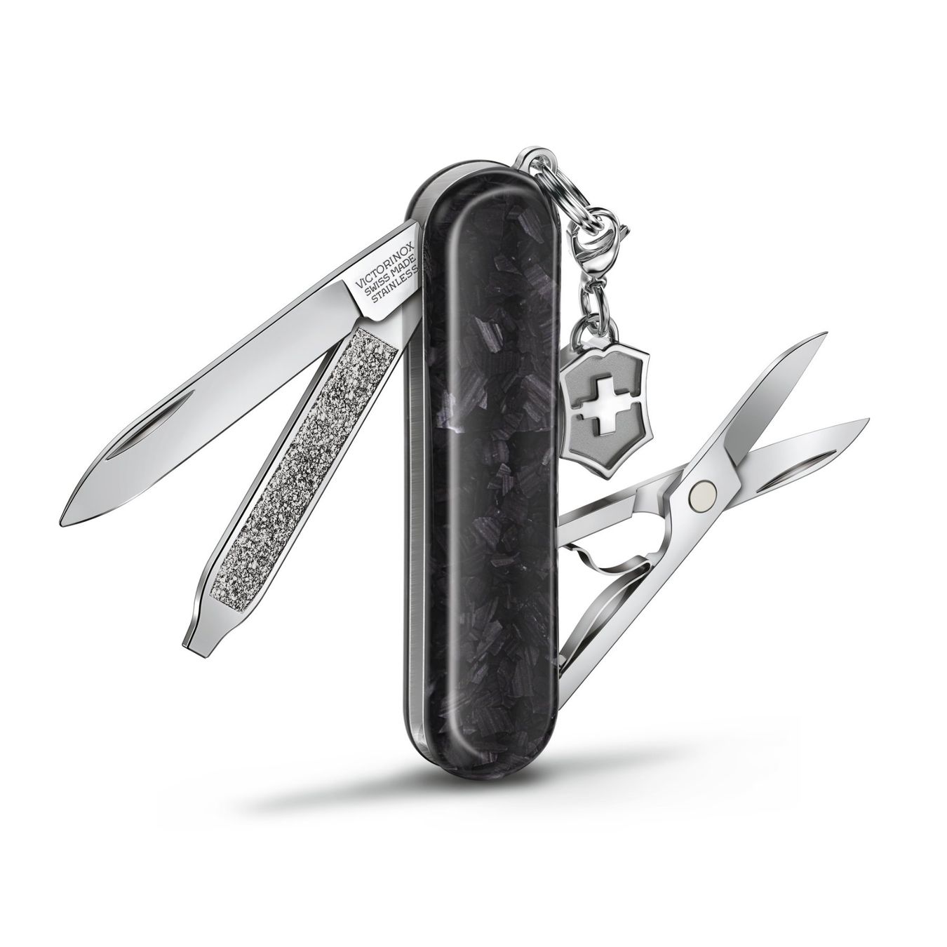 Victorinox Coltelli tascabile: Victorinox Classic SD Brilliant Carbon – Nuovo e nell'imballaggio originale da Koppigen venduto da Bracher_Mail-House