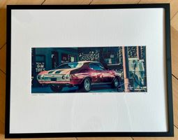 Original Foto Chevrolet Chevelle SS, gerahmt, limitiert