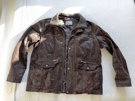 Echte Lederjacke braun  Grösse 54  guter Zustand