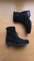Stylische Leder Boots Gr. 36, neuwertig