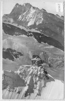 Flugaufnahme Jungfraujoch mit