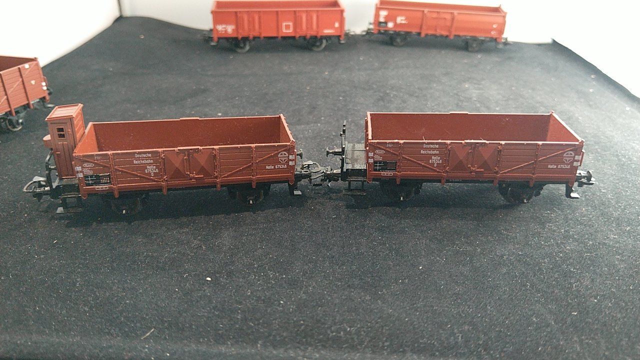 Märklin Modellini di ferrovie: Offene Güterwagen 9 Stück – Usato da Uster venduto da Regenwurm61 3