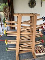 Holz Murmelbahn mit Zubehör guter Zustand