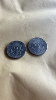 2 x US Kennedy Half Dollar 1971 & 2001 Münzen