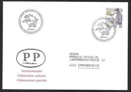 Sonderbrief S. 1316 Conseil Etudes Postales Bern 29.10.1987