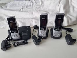 Gigaset C430A Schnurlostelefon Set 3 Handteile mit Basis