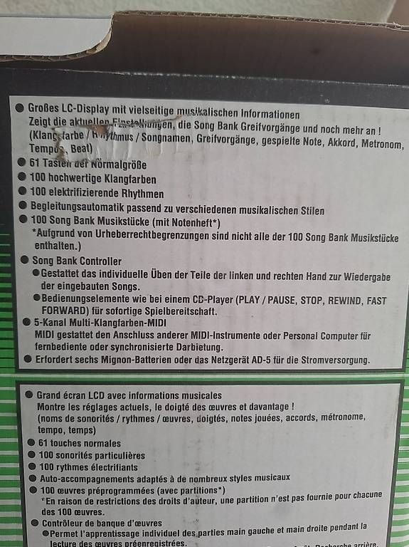 Strumenti musicali: KEYBOARD CASIO-CTK 481 – Usato da Steinhausen venduto da ellako 3