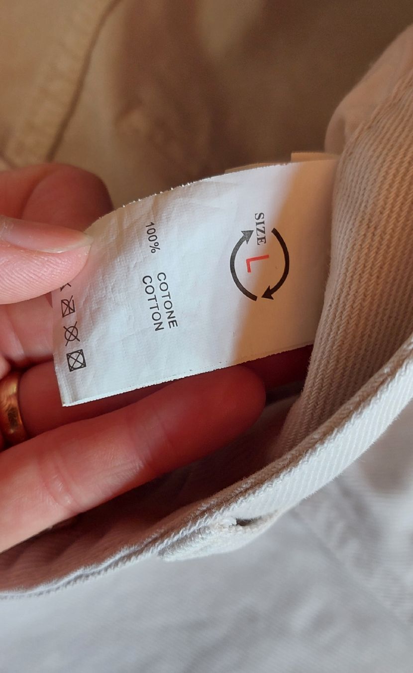 Jeans: Jeans Culotte beige Grösse L 100% Baumwolle – Usato da Schmidrüti venduto da Novemberchind 1