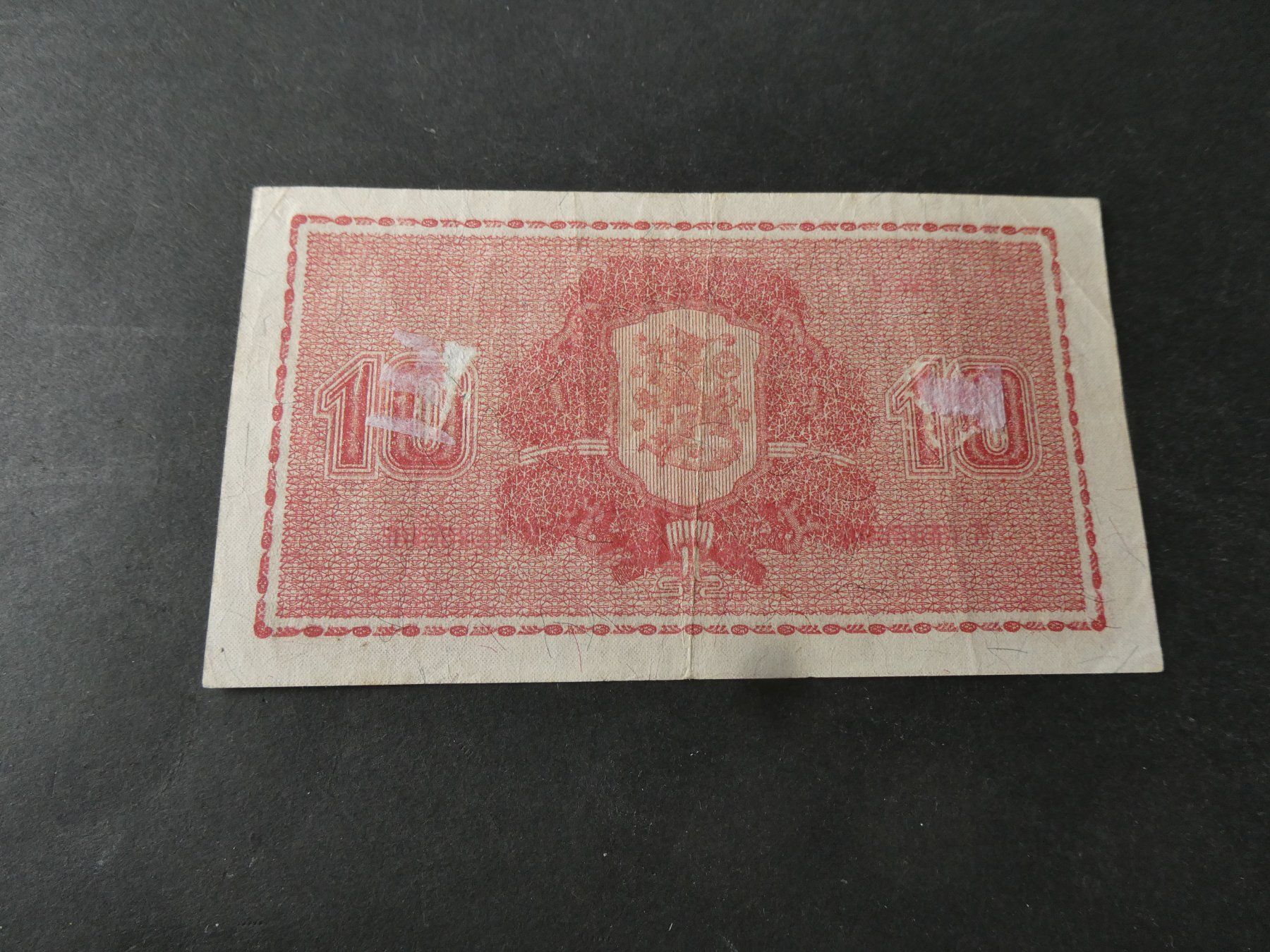 Banconote: Finnland 1945, 10 Markaa – Usato da Hinterforst venduto da Rohusri 1