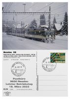 Nesslau Toggenburg Letzttag Post Bahn SOB ABt 141 BDe 576053