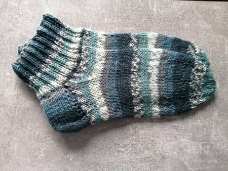 Kurzrohrsocken handgestrickt, Grösse: 38/39