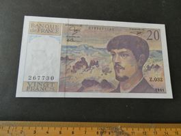 Frankreich 1991, 20 Francs - ungefaltet