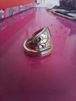 Handgefertigter Ring aus Vintage Silberlöffel, Unikat!