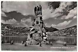 Gotthard-Hospiz, gel. 1954 Feldpost SCH.KAN.STABSBTTR. 62