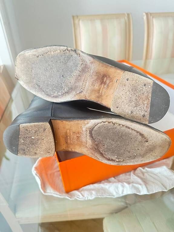 Damenschuhe: Hermés Bottes d'équitation en cuir – Gebraucht aus Pully von Occasions-luxe.Golay 3