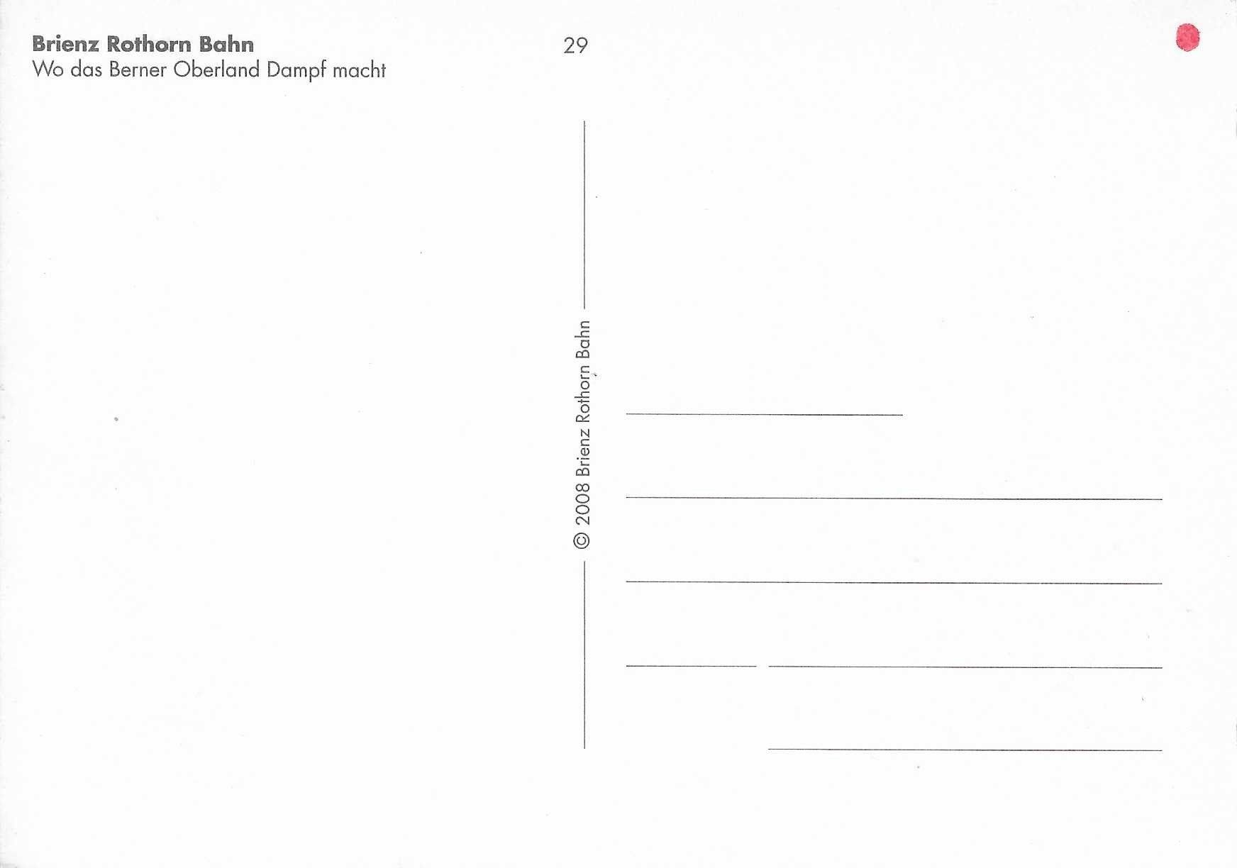 Cartoline postali: Brienz Rothorn Bahn – Nuovo (secondo la descrizione) da Rothrist venduto da Stranglehold 1