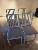 4x Ikea Ekedalen Stuhl weiss
