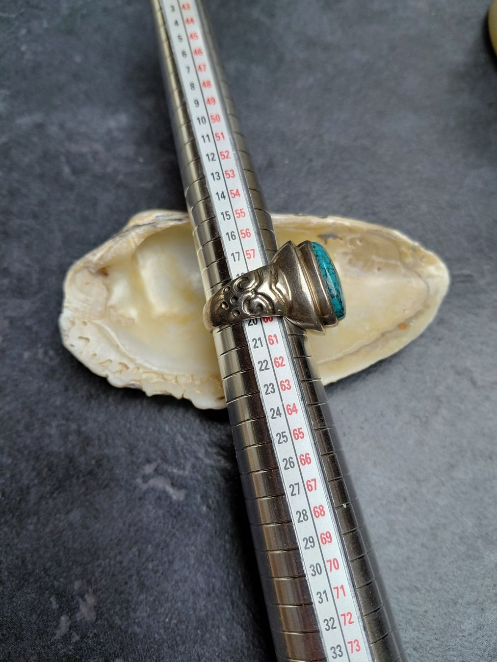 Anelli: Bague avec grosse turquoise – Nuovo (secondo la descrizione) da Boussens venduto da mgerma54 2